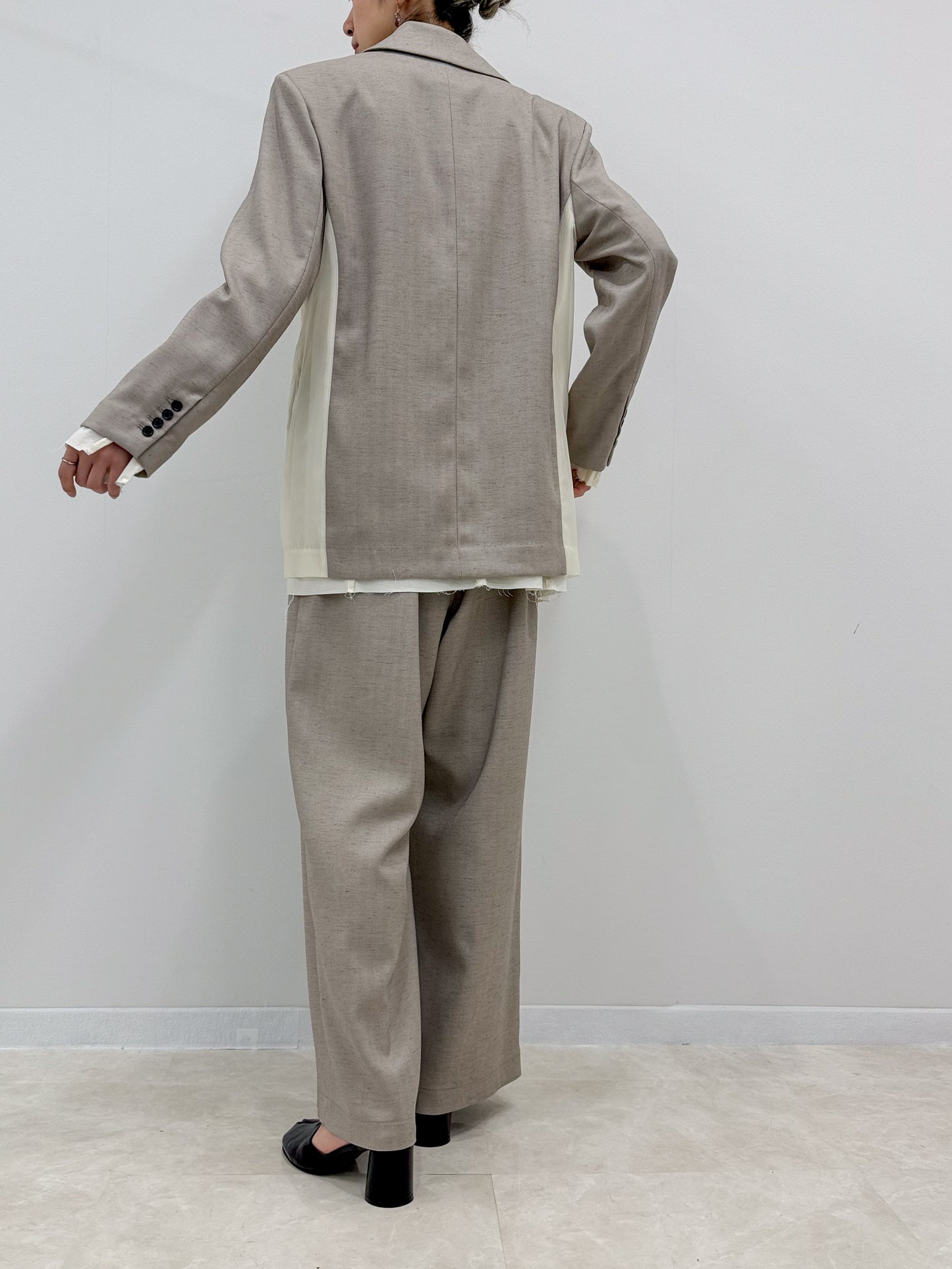 アシメフロントパンツ