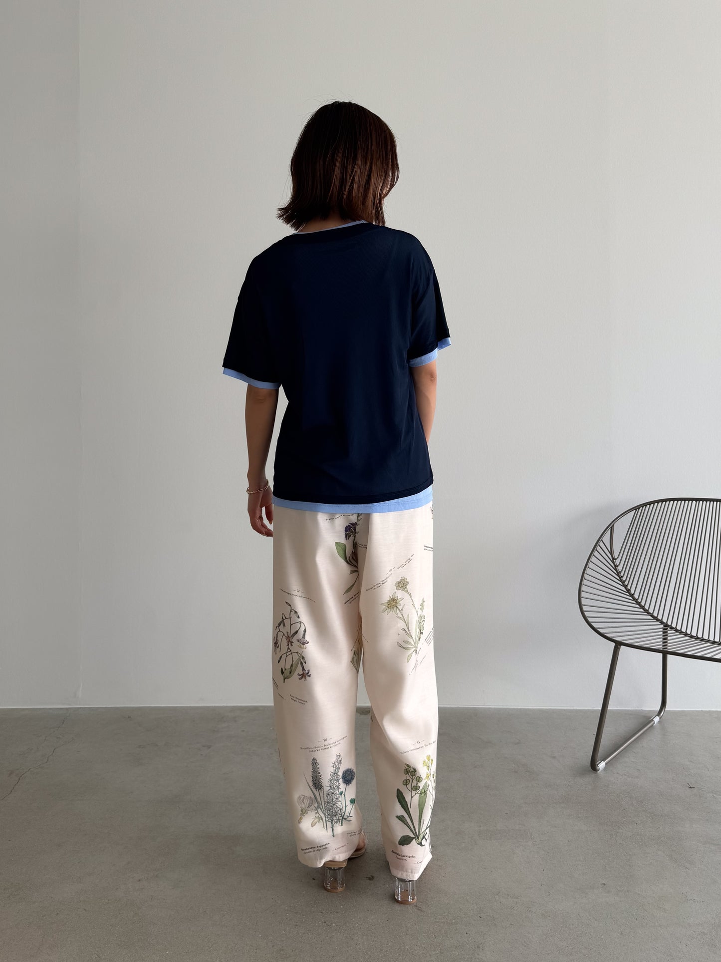 レイヤードニットTシャツ