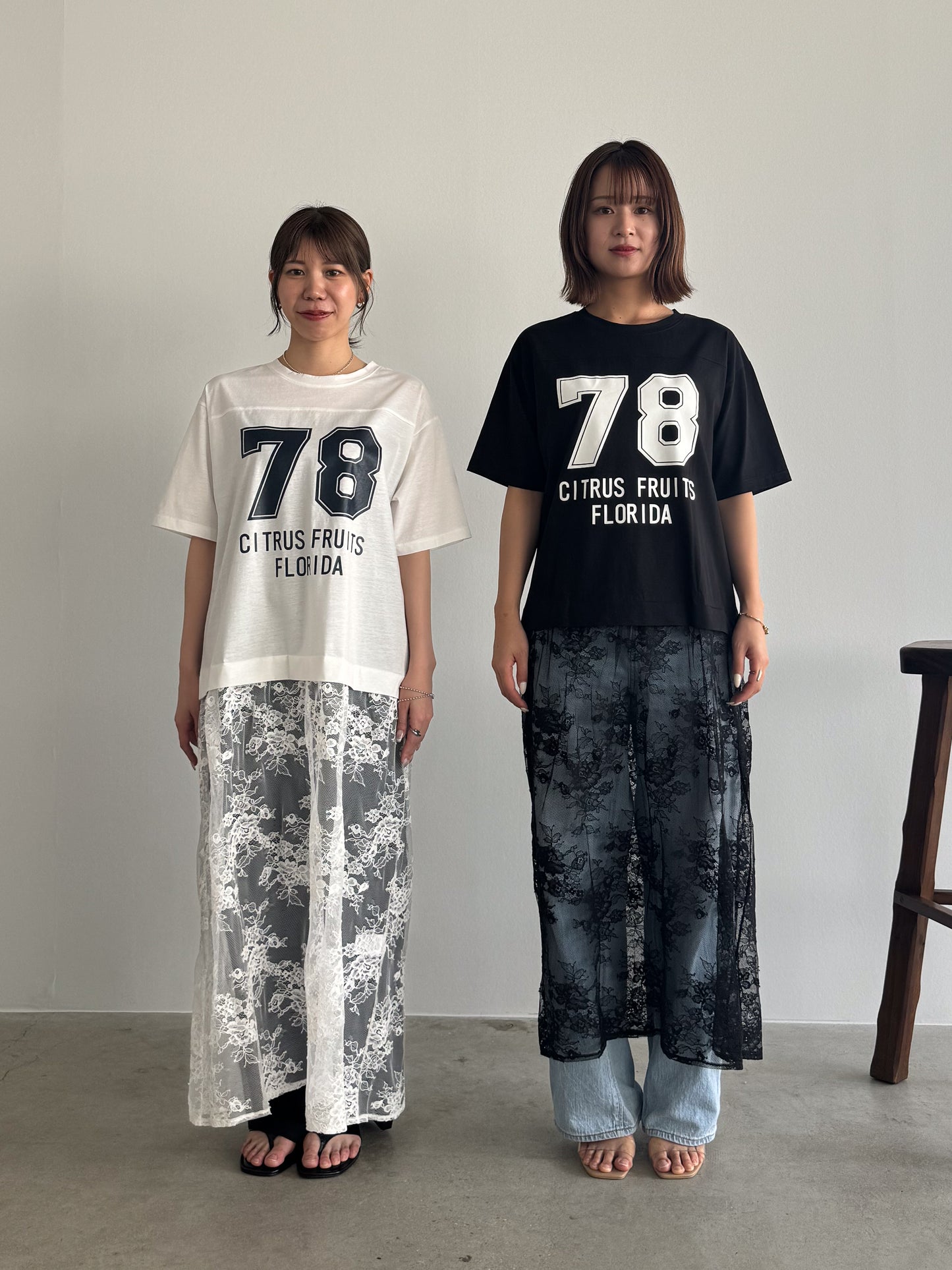 レース切替ナンバリングワンピース