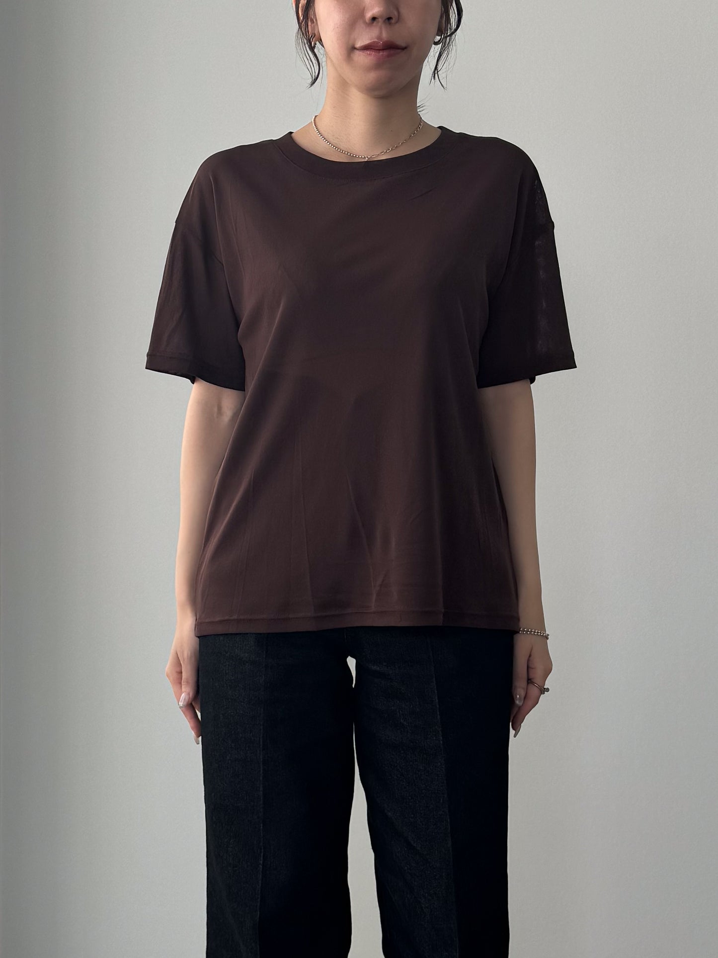 レイヤードニットTシャツ