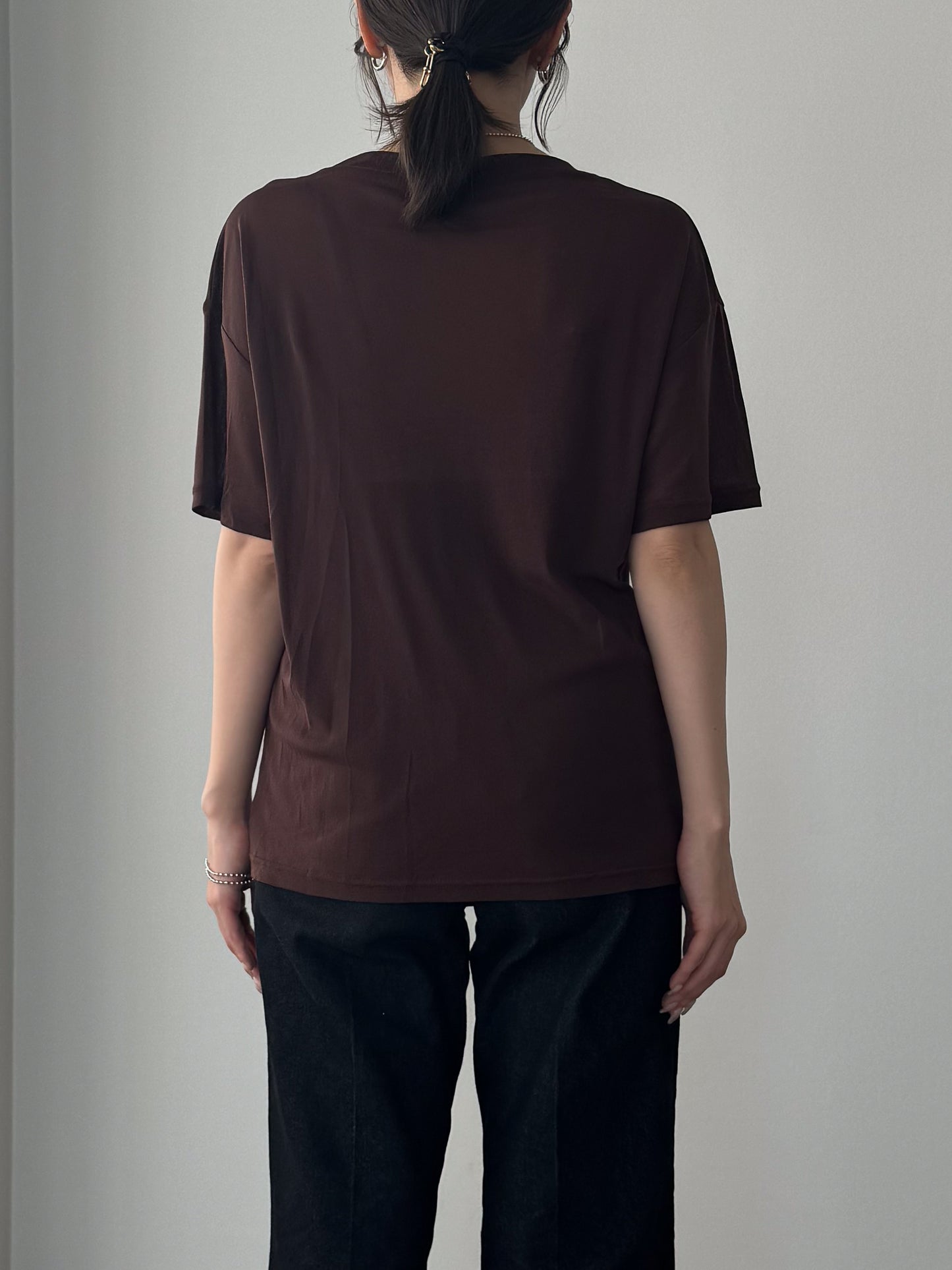レイヤードニットTシャツ