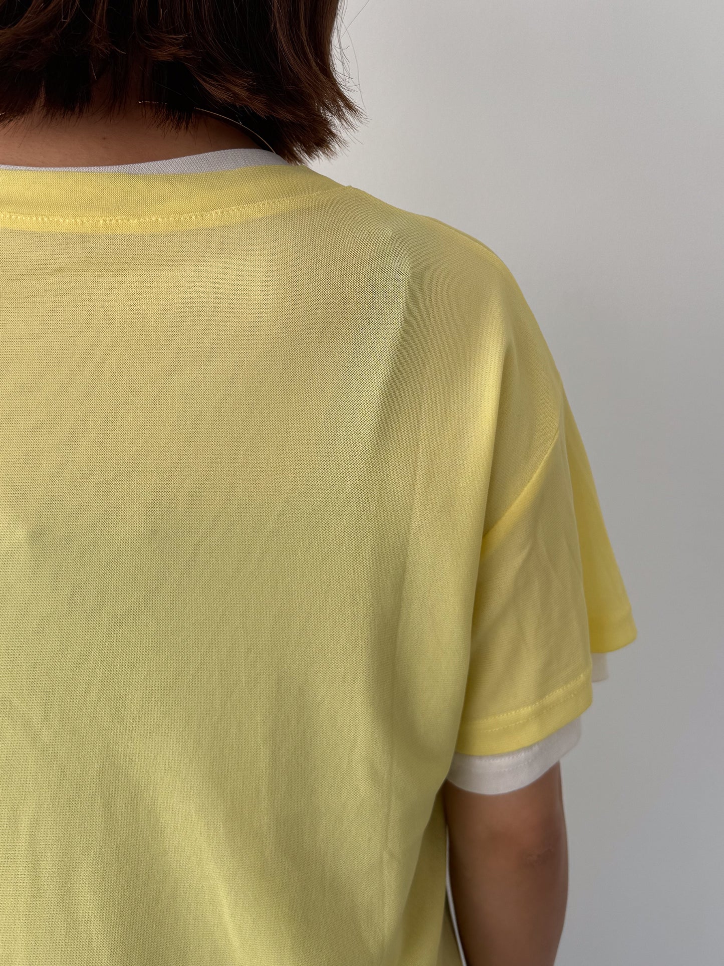 レイヤードニットTシャツ