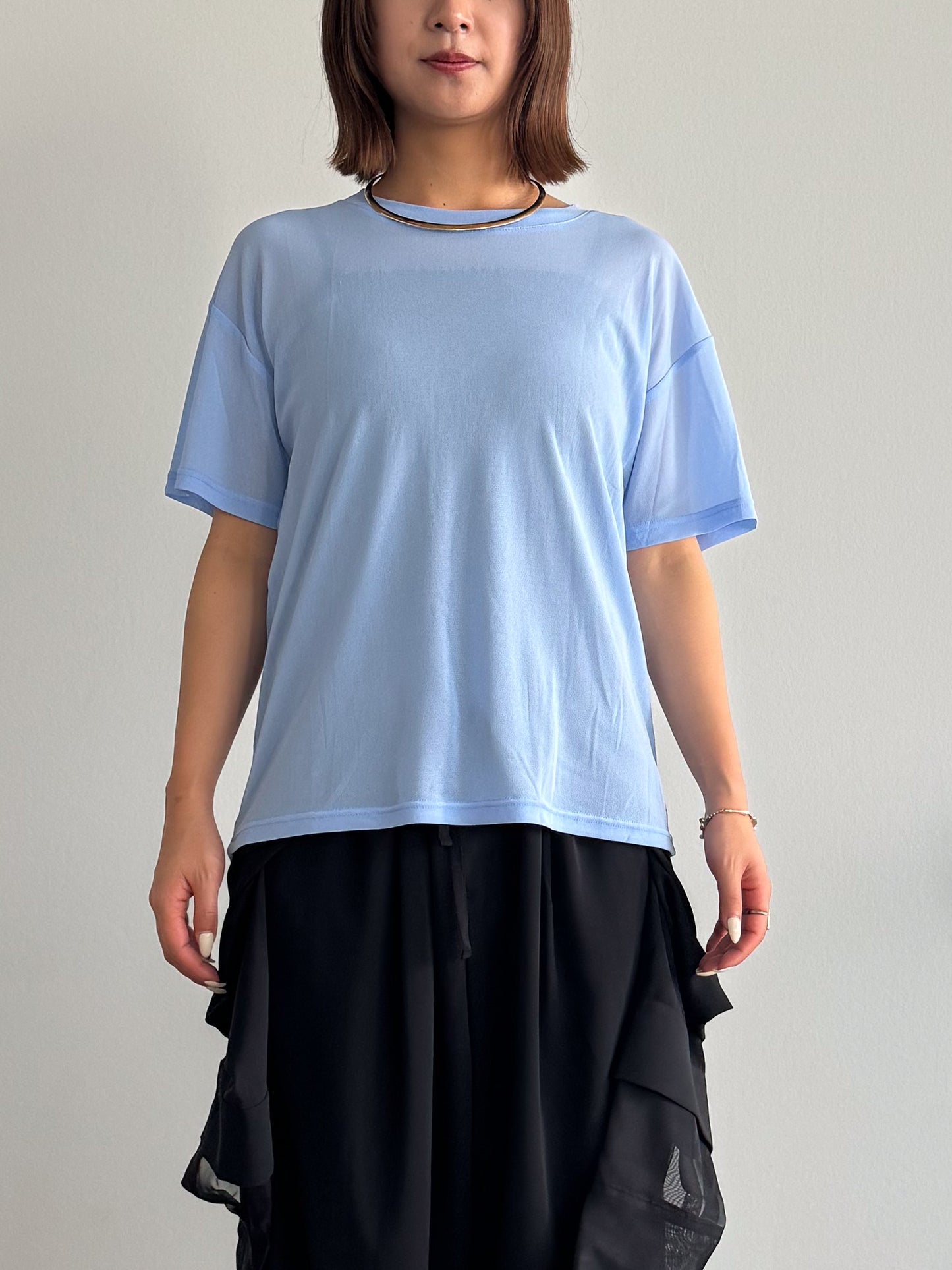 レイヤードニットTシャツ