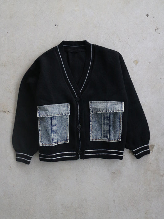 eru デニムBIGポケットカーディガン