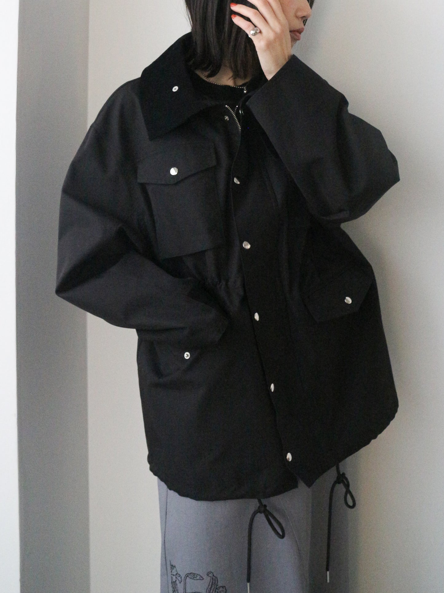 Pqran ジップアップジャケット