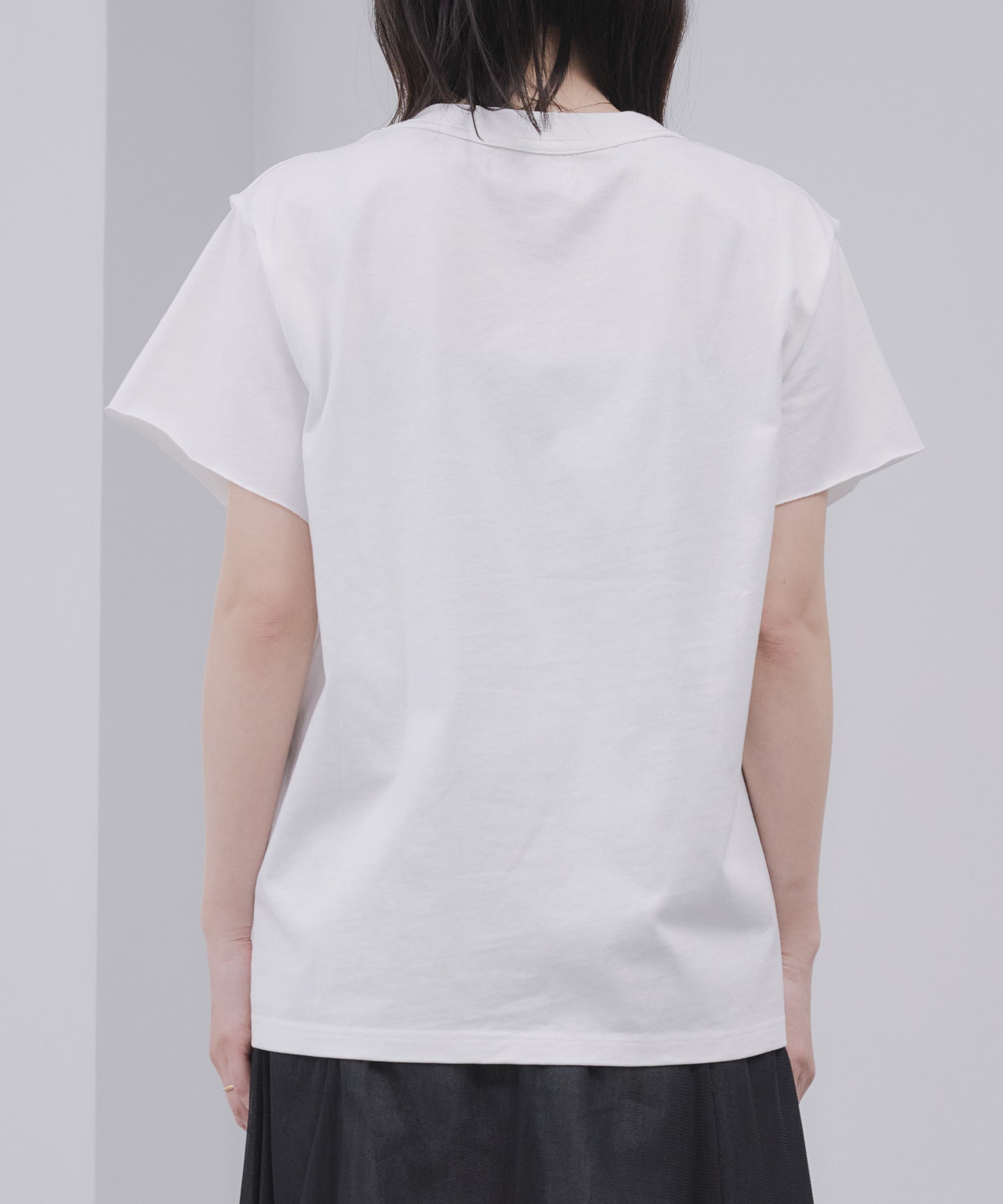 Pqran　【オリジナル図案】馬刺繍カレッジプリントTシャツ
