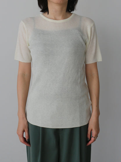 シアーリブカーディガン＆プルオーバーSET