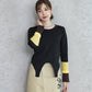 【WEB限定プライス】eru　配色スリーブニットトップス