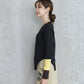 【WEB限定プライス】eru　配色スリーブニットトップス