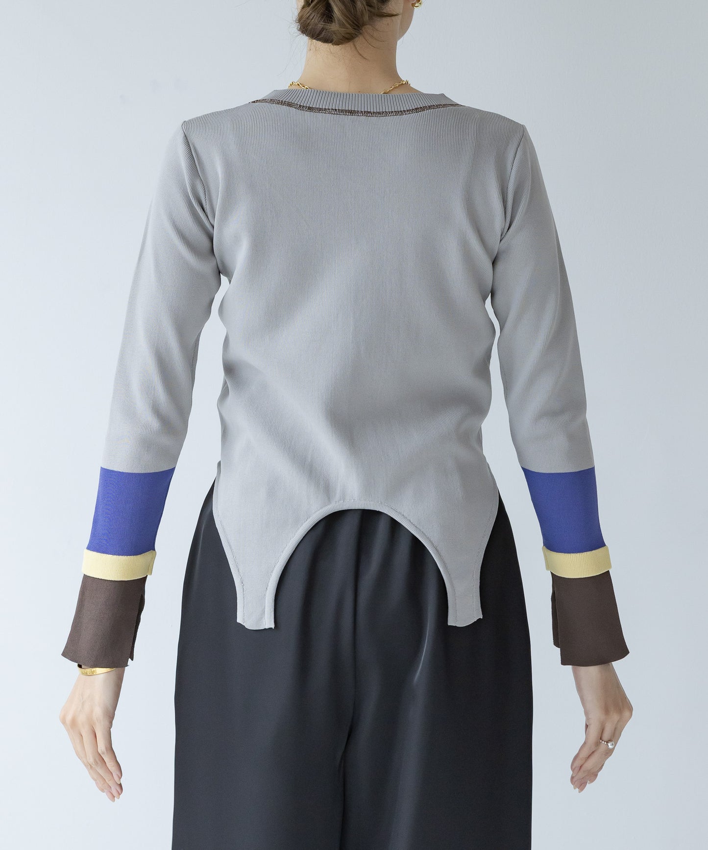 【WEB限定プライス】eru　配色スリーブニットトップス