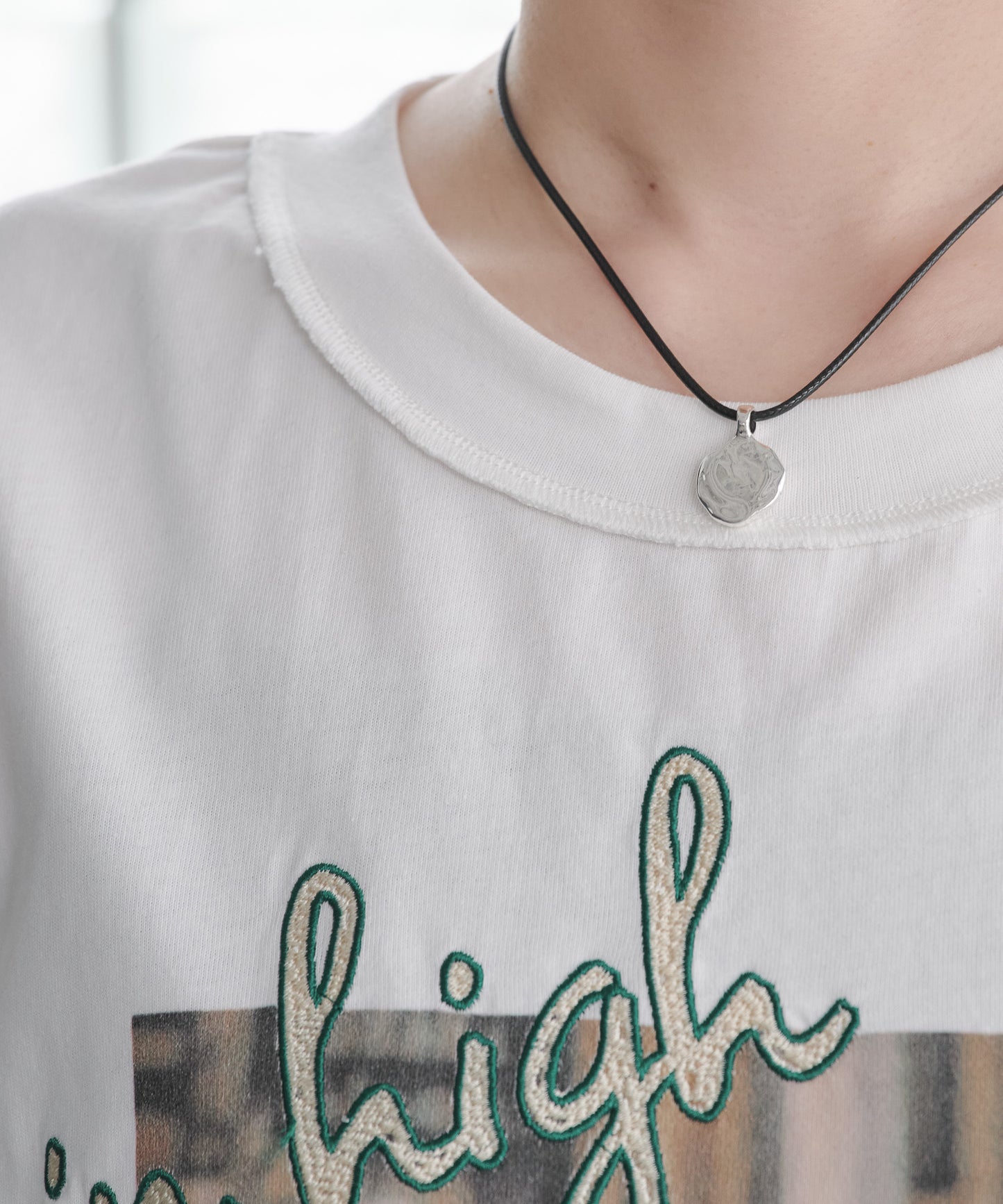 Pqran　【オリジナル図案】CATプリント刺繍Tシャツ