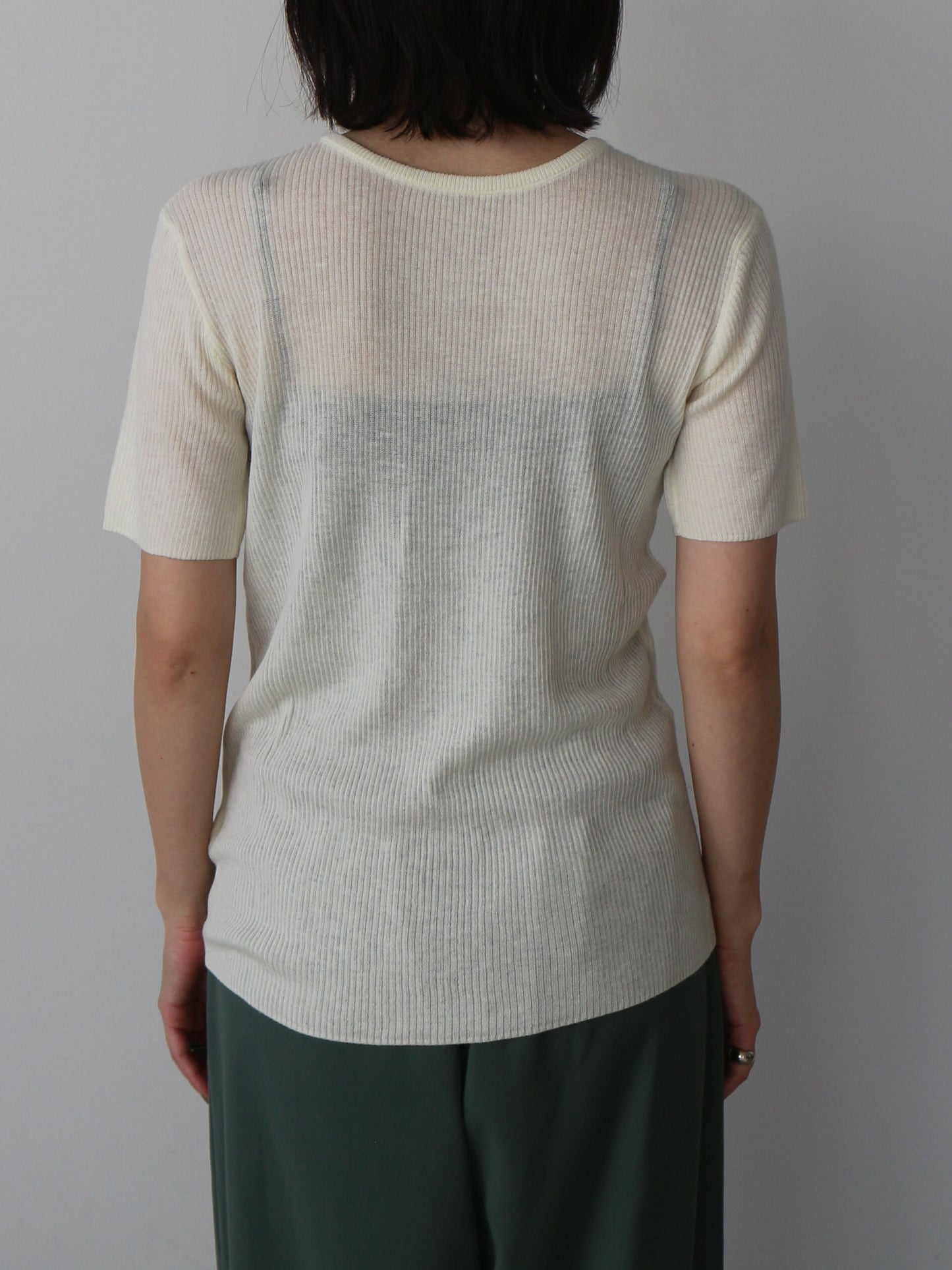 シアーリブカーディガン＆プルオーバーSET