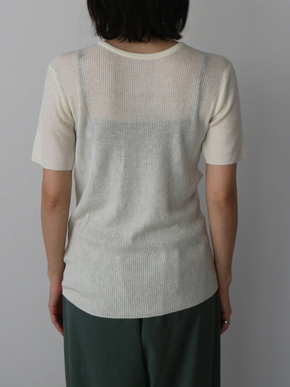 シアーリブカーディガン＆プルオーバーSET