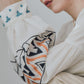 Pqran　カラー刺繍ブラウス