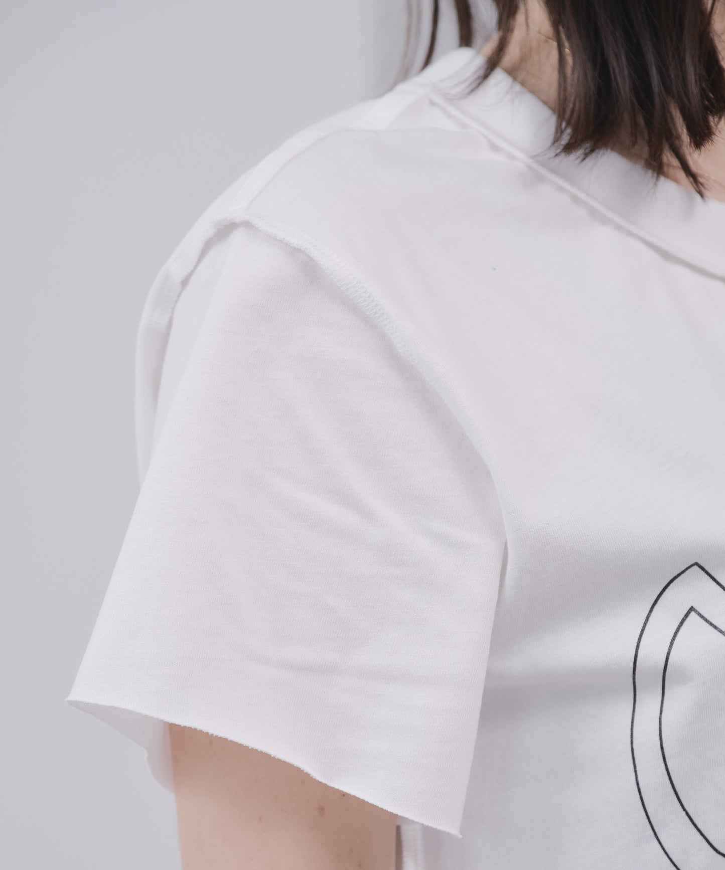 Pqran　【オリジナル図案】馬刺繍カレッジプリントTシャツ