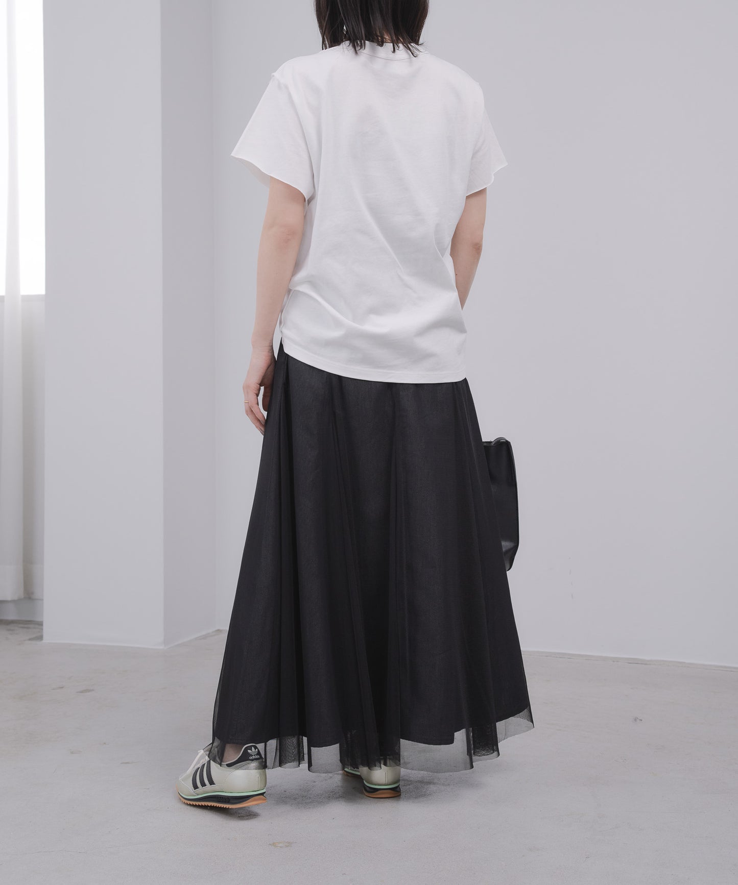 Pqran　【オリジナル図案】馬刺繍カレッジプリントTシャツ