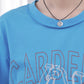Pqran　【オリジナル図案】馬刺繍カレッジプリントTシャツ