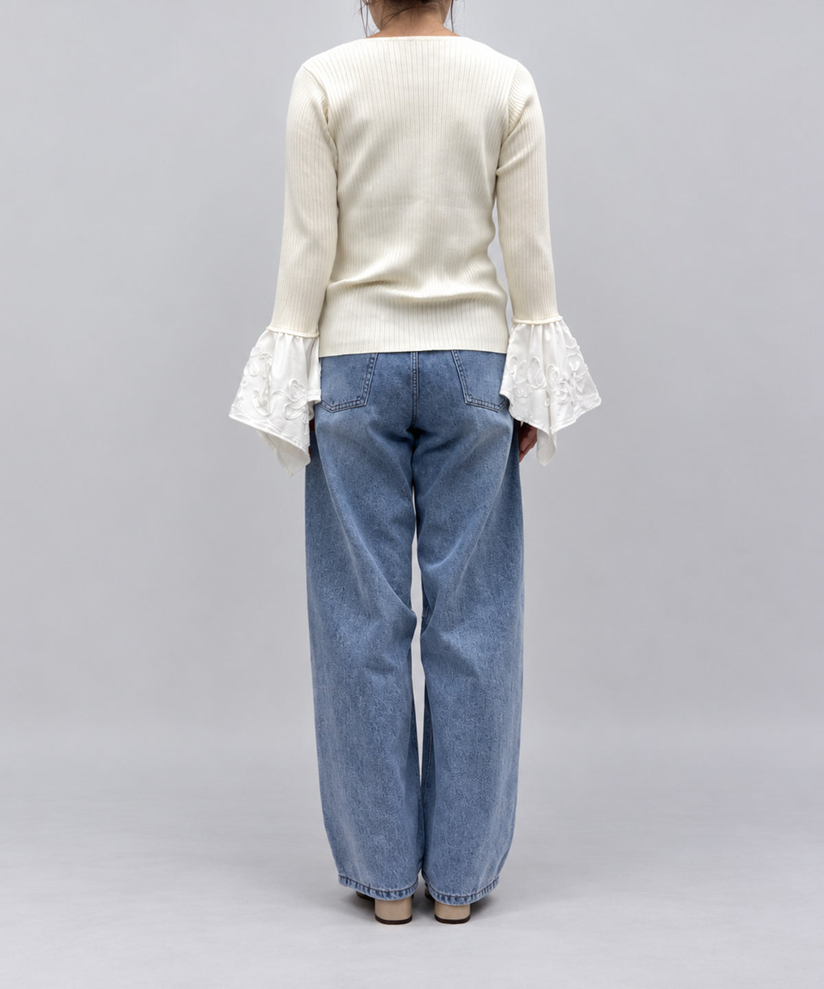 Pqran　カフスフレアニットTOPS