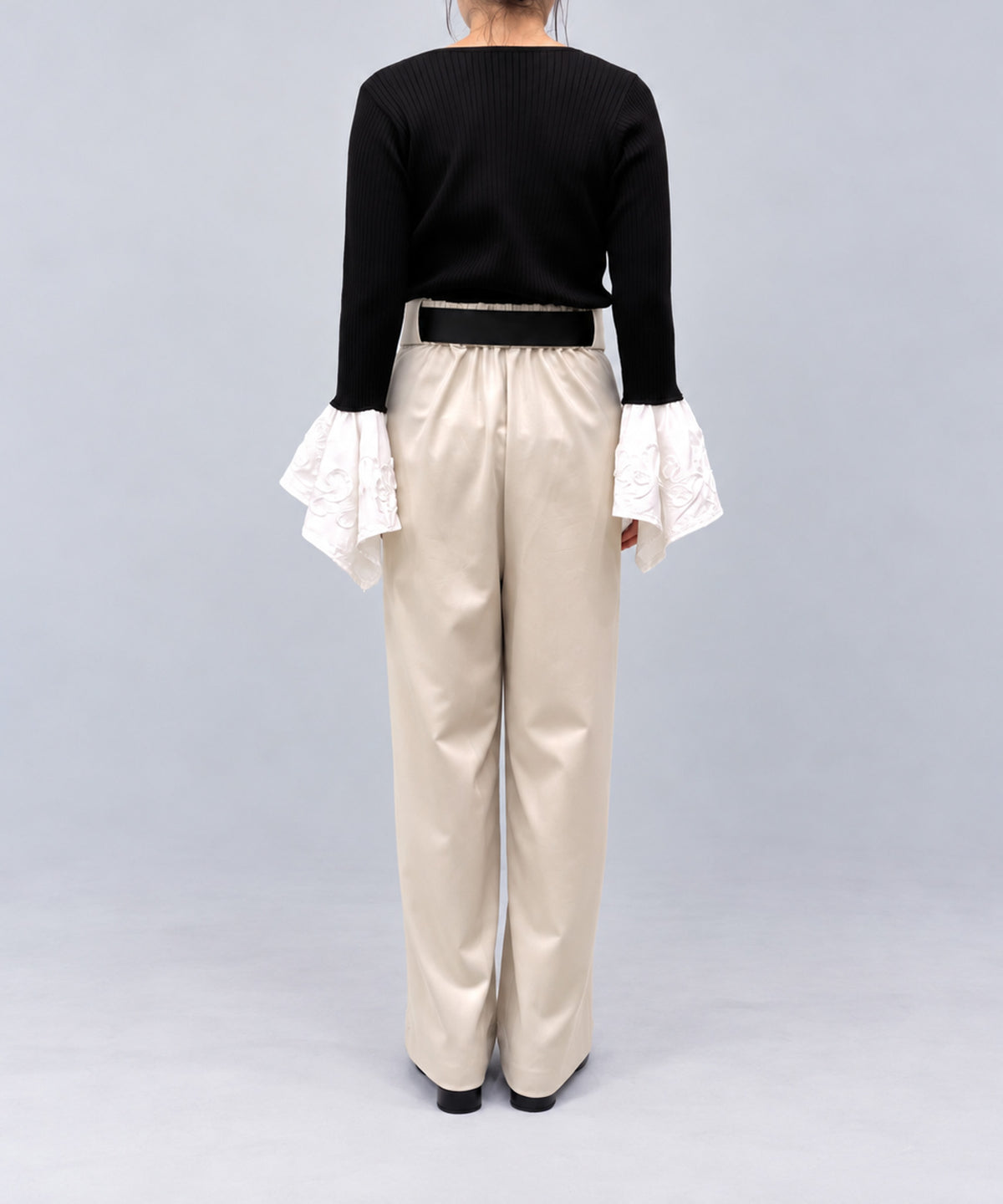 Pqran　カフスフレアニットTOPS