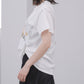 Pqran　【オリジナル図案】馬刺繍カレッジプリントTシャツ