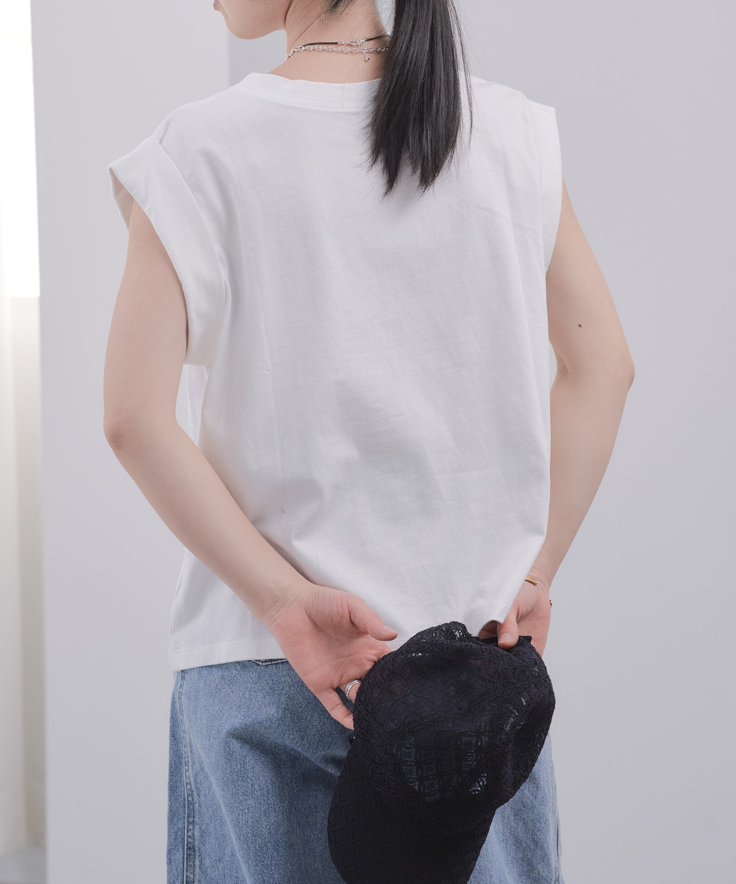 Pqran　【オリジナル図案】CATプリント刺繍トップス