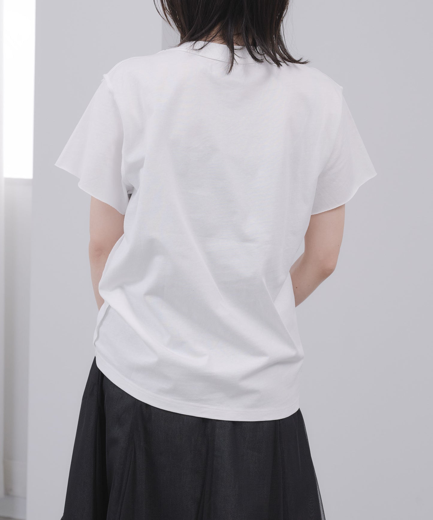 Pqran　【オリジナル図案】馬刺繍カレッジプリントTシャツ