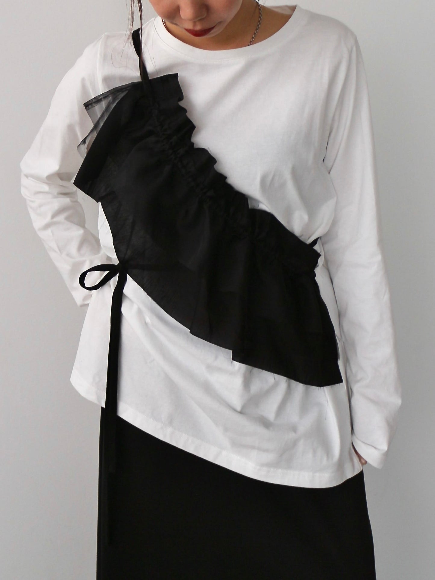 Pqran　【マルチWAY】2WAYフリルロンT