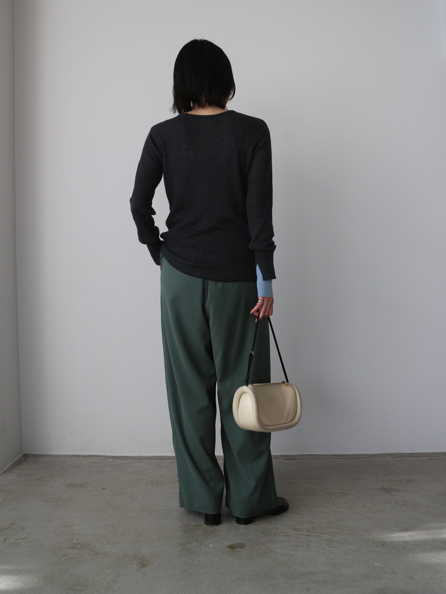 シアーリブカーディガン＆プルオーバーSET