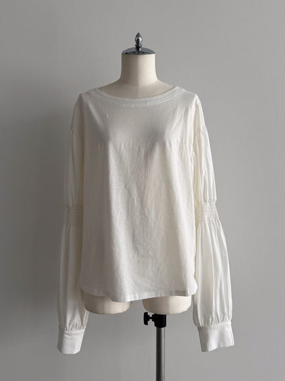 2WAYギャザースリーブT