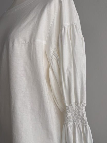 2WAYギャザースリーブT