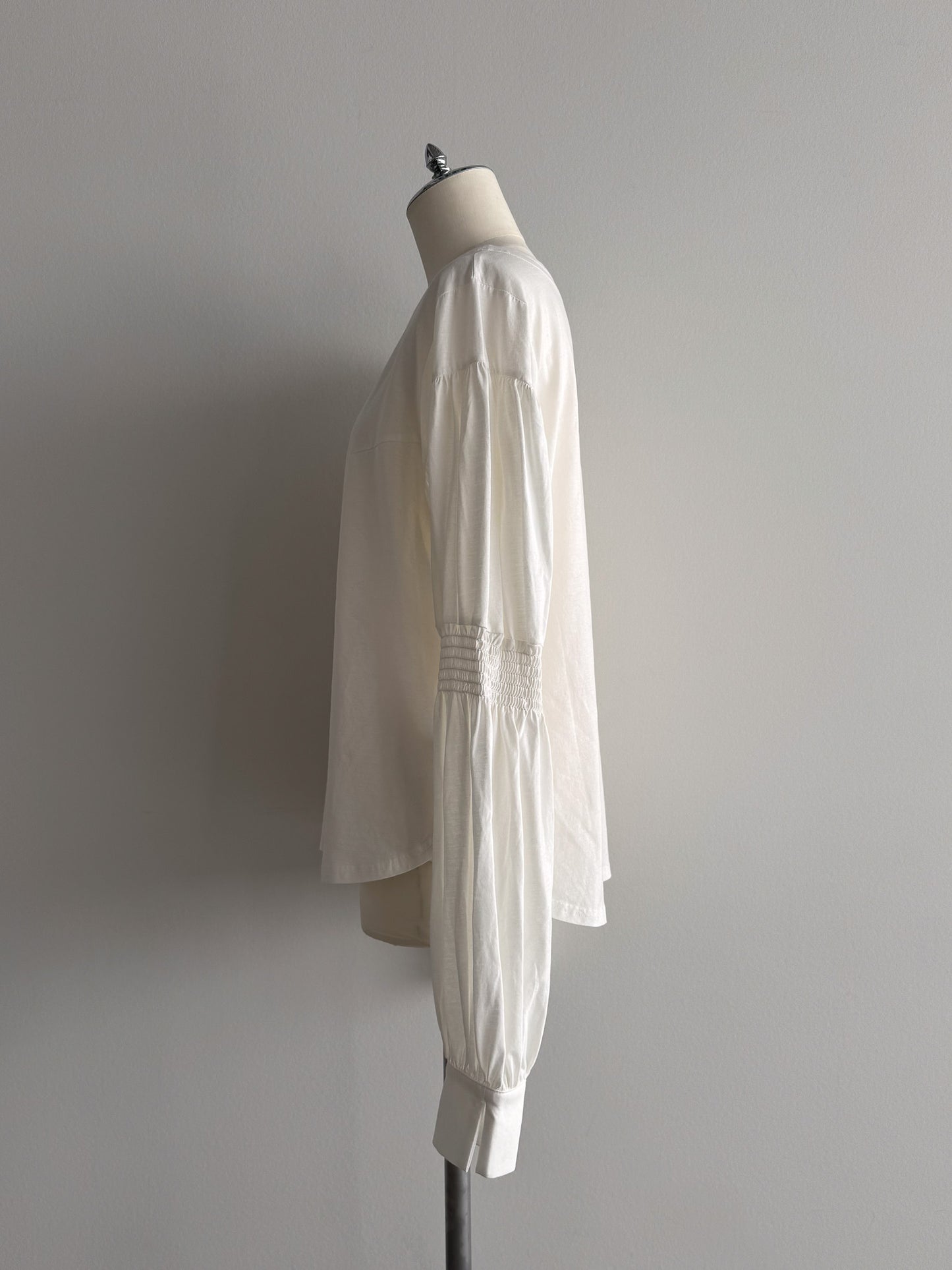 2WAYギャザースリーブT