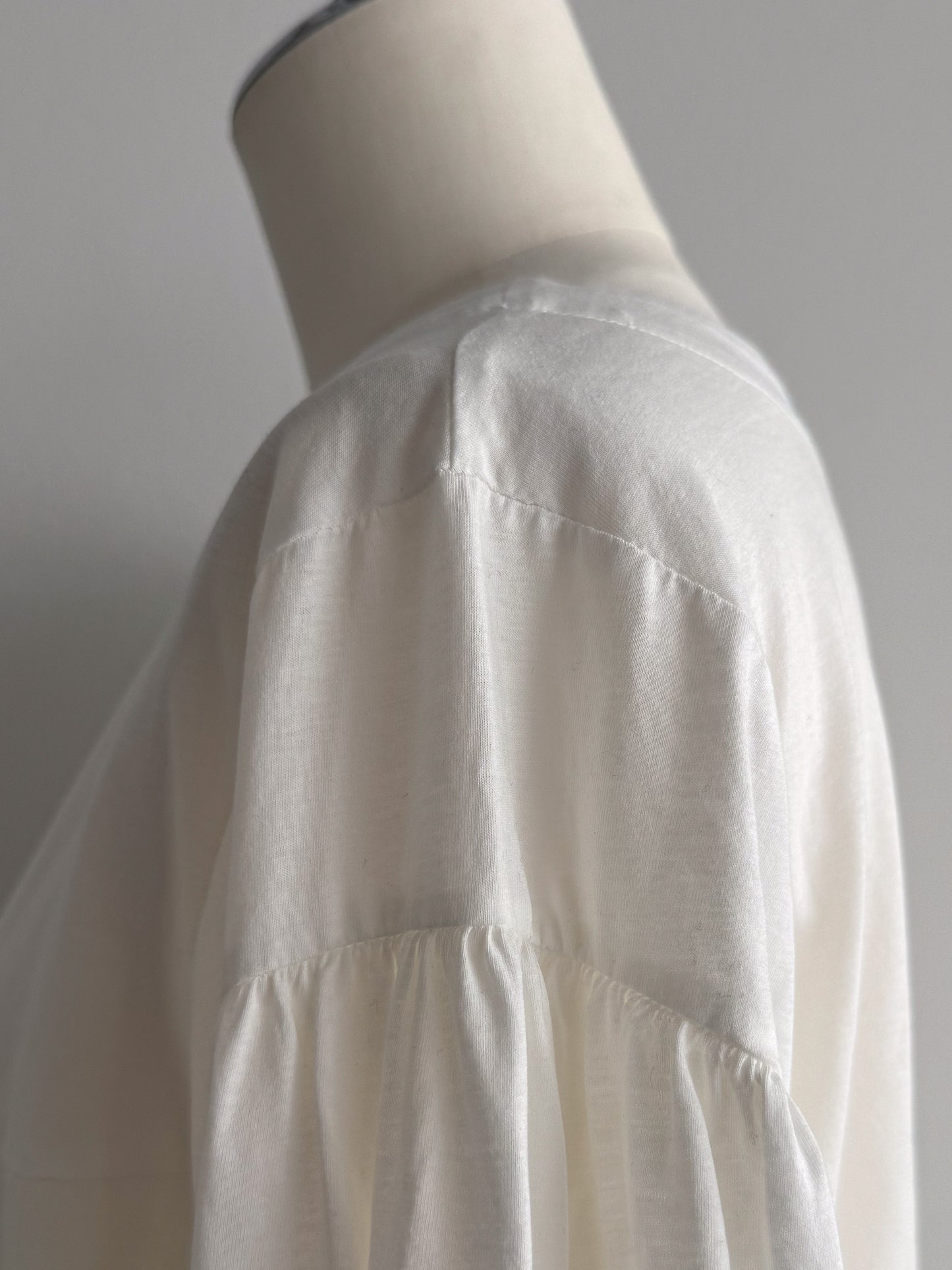 2WAYギャザースリーブT