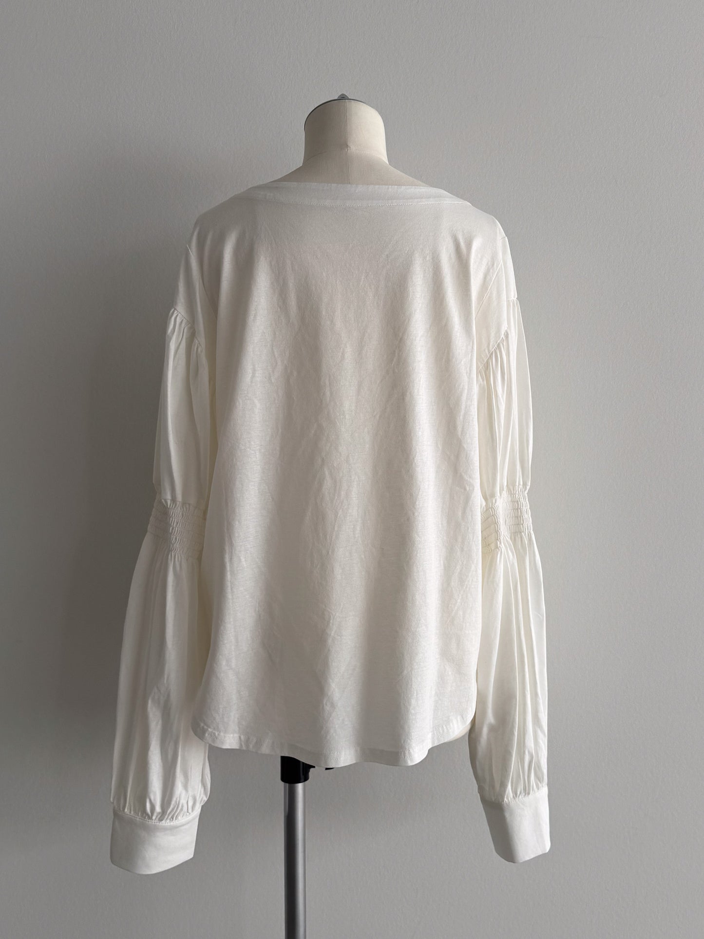 2WAYギャザースリーブT