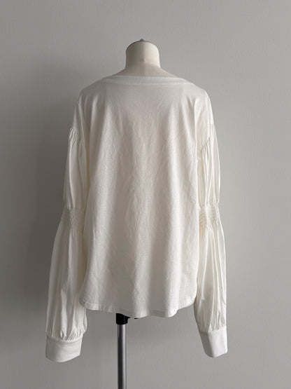 2WAYギャザースリーブT