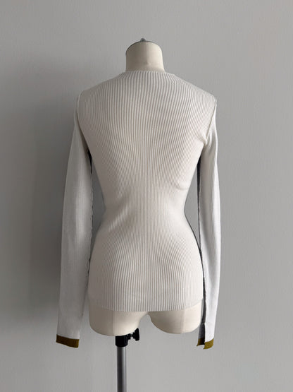 2WAY配色タートルネック