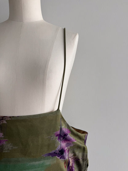 フラワープリントキャミワンピース