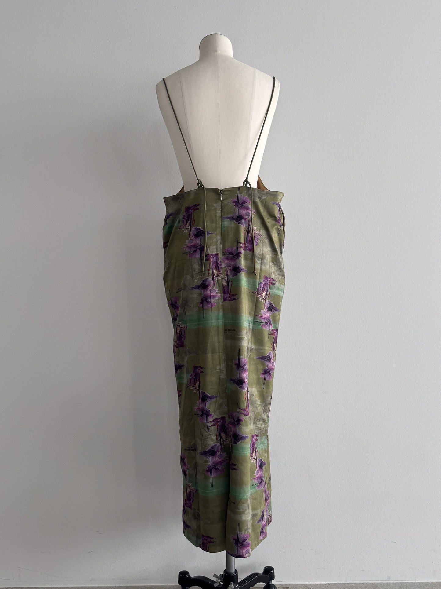 フラワープリントキャミワンピース