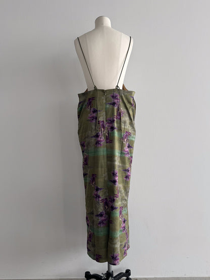 フラワープリントキャミワンピース