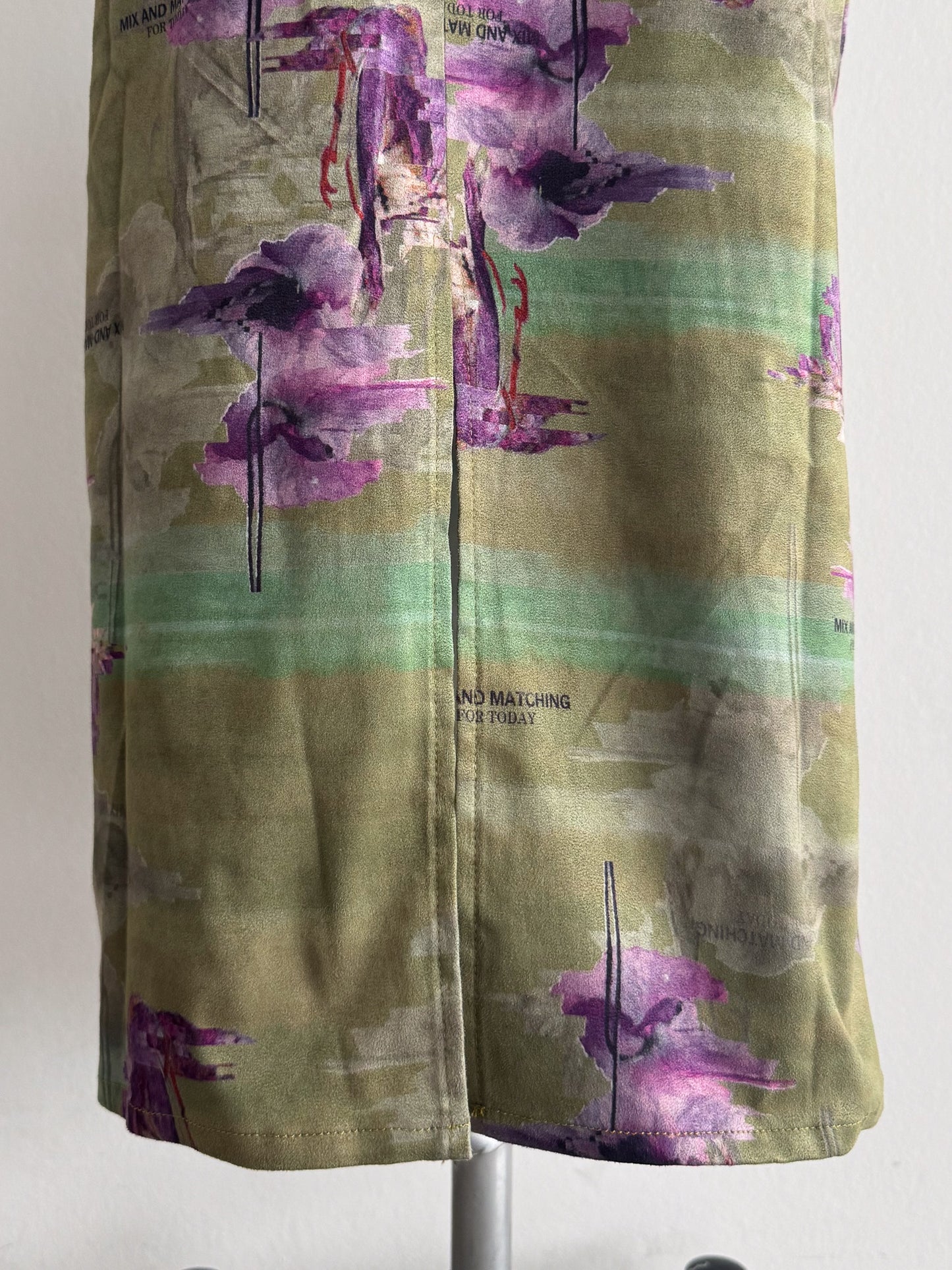 フラワープリントキャミワンピース