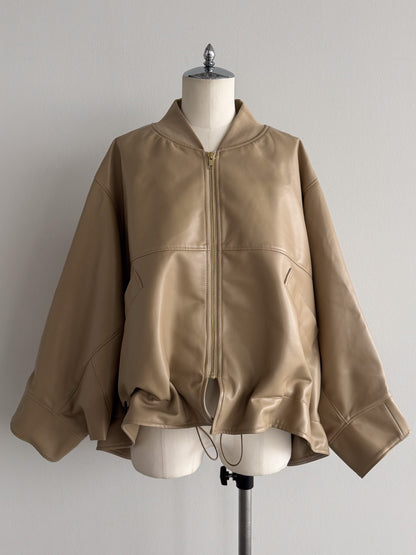 2WAY合皮ブルゾン