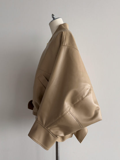 2WAY合皮ブルゾン