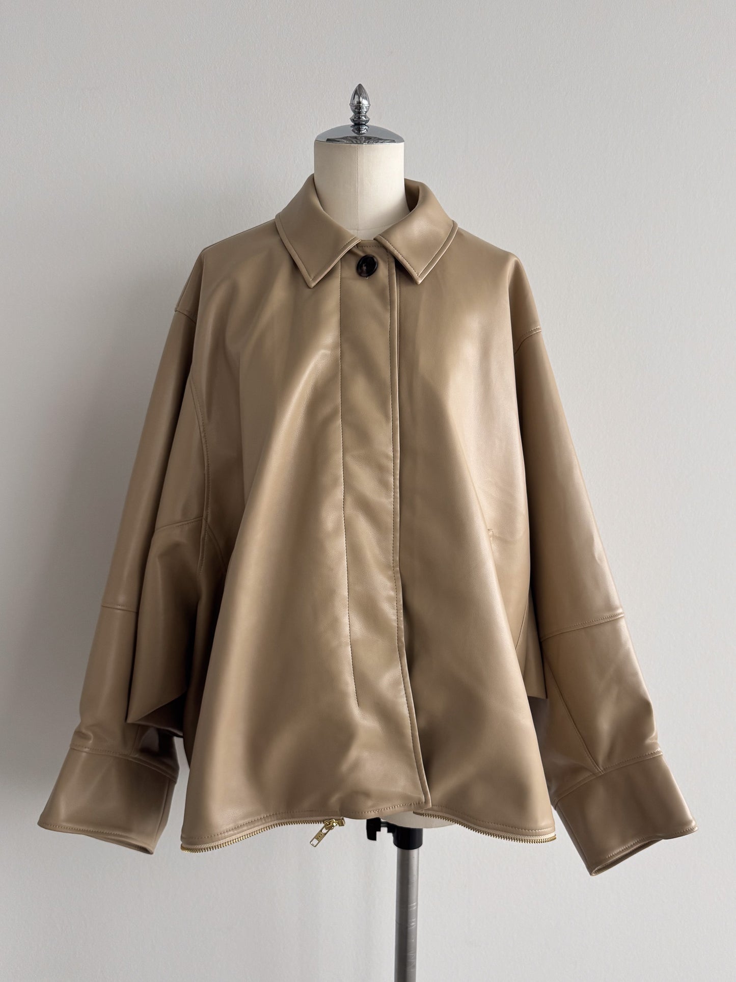 2WAY合皮ブルゾン