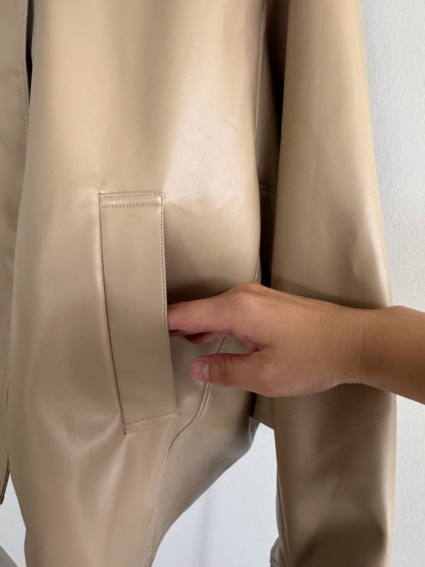 2WAY合皮ブルゾン