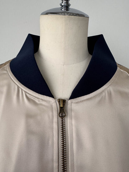 スカーフプリントブルゾン