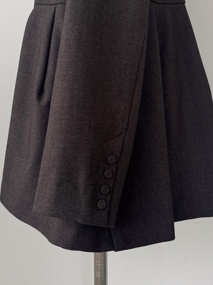 ノーカラーフレアジャケット　