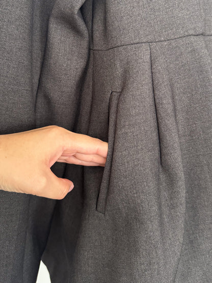 ノーカラーフレアジャケット　