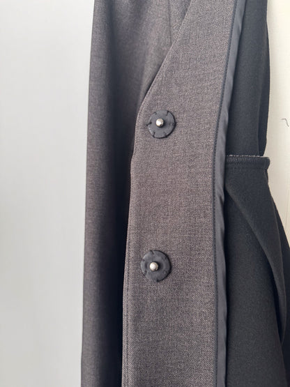 ノーカラーフレアジャケット　