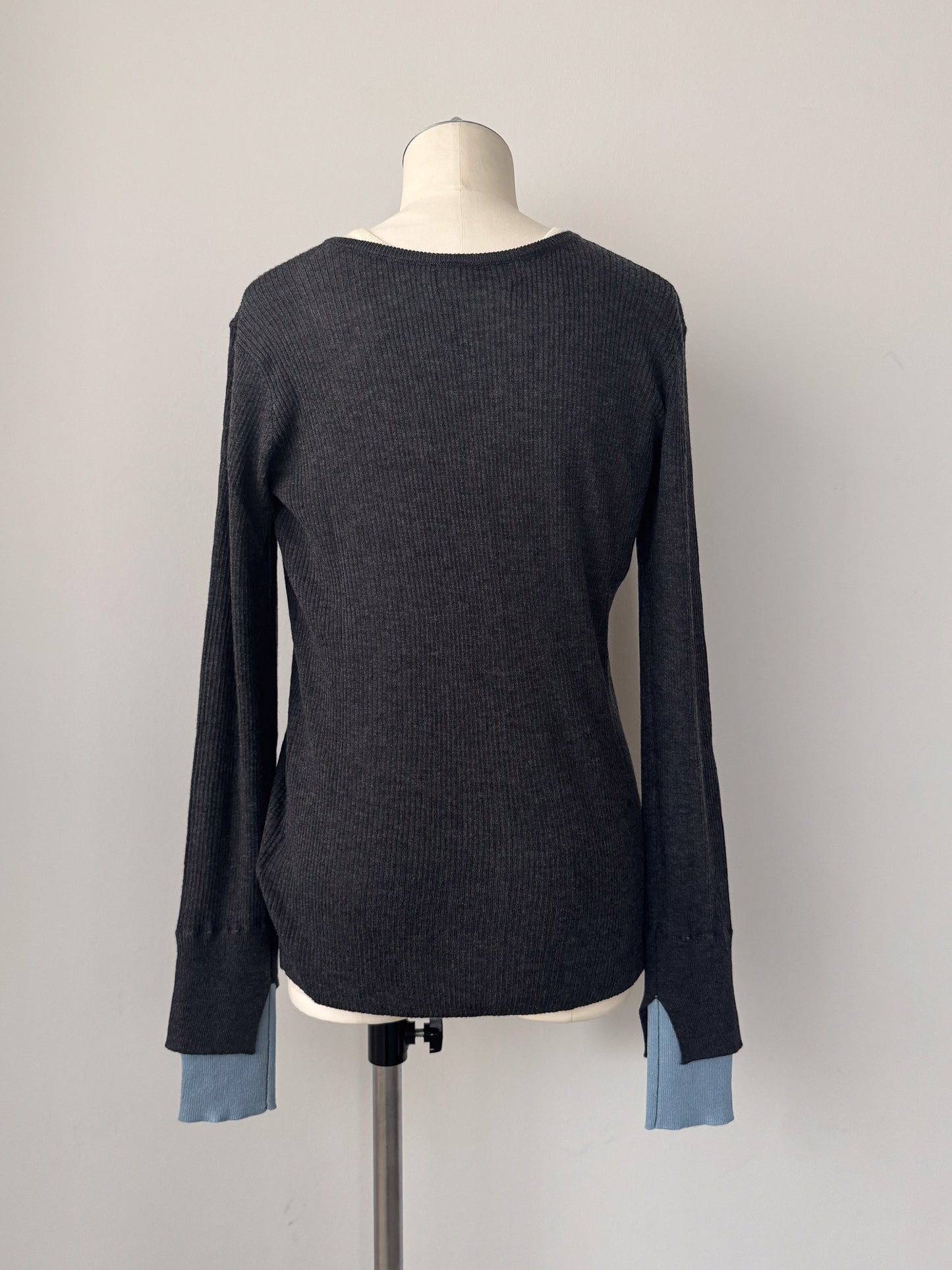 シアーリブカーディガン＆プルオーバーSET