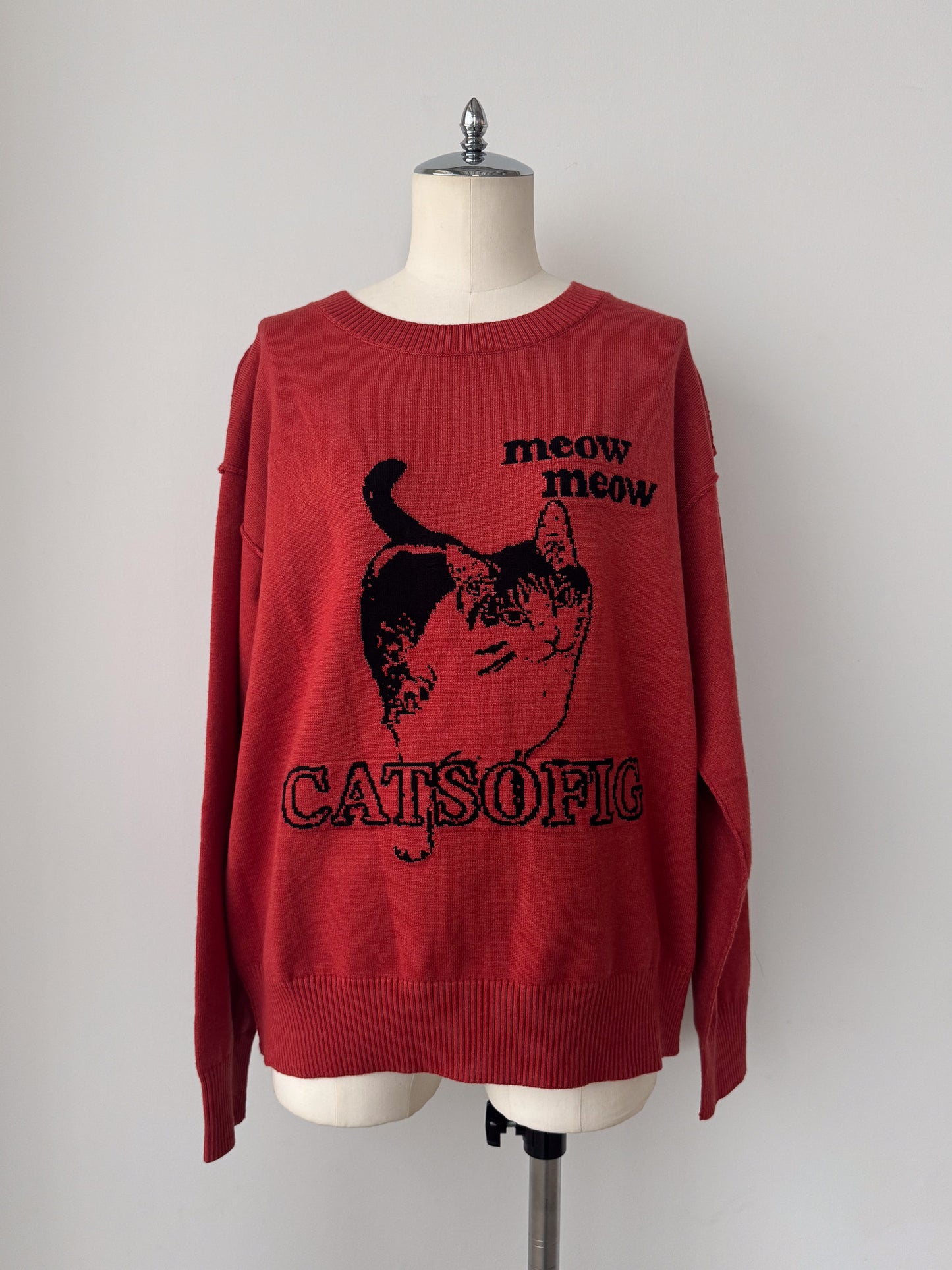 CATジャガードニット