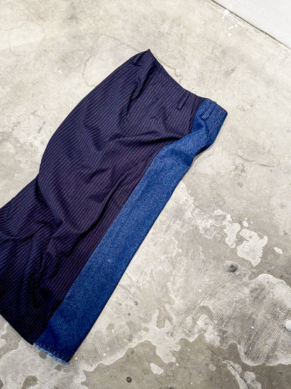 eru　ドッキングデニムスカート